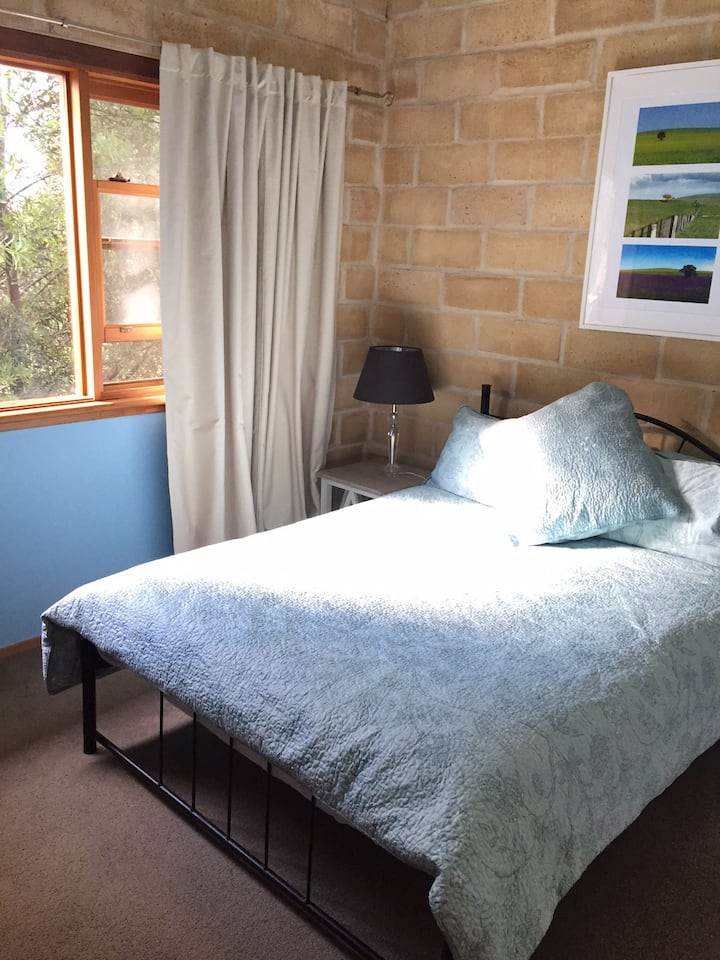 The double bedroom is nice and bright and has a large built-in robe.