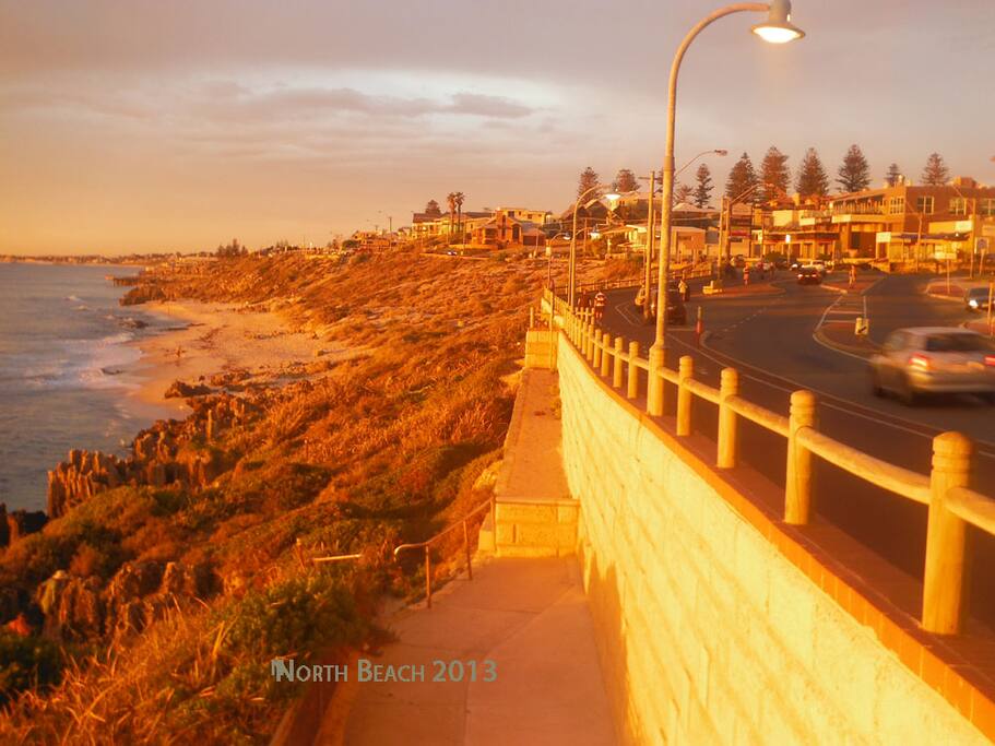 Great footpath/cycling path right along the water's edge.