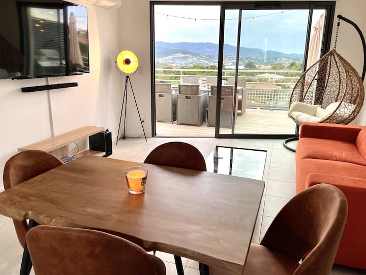 New Locationcorseporticcio-superbe T2 Neuf Vue Mer - Korsica