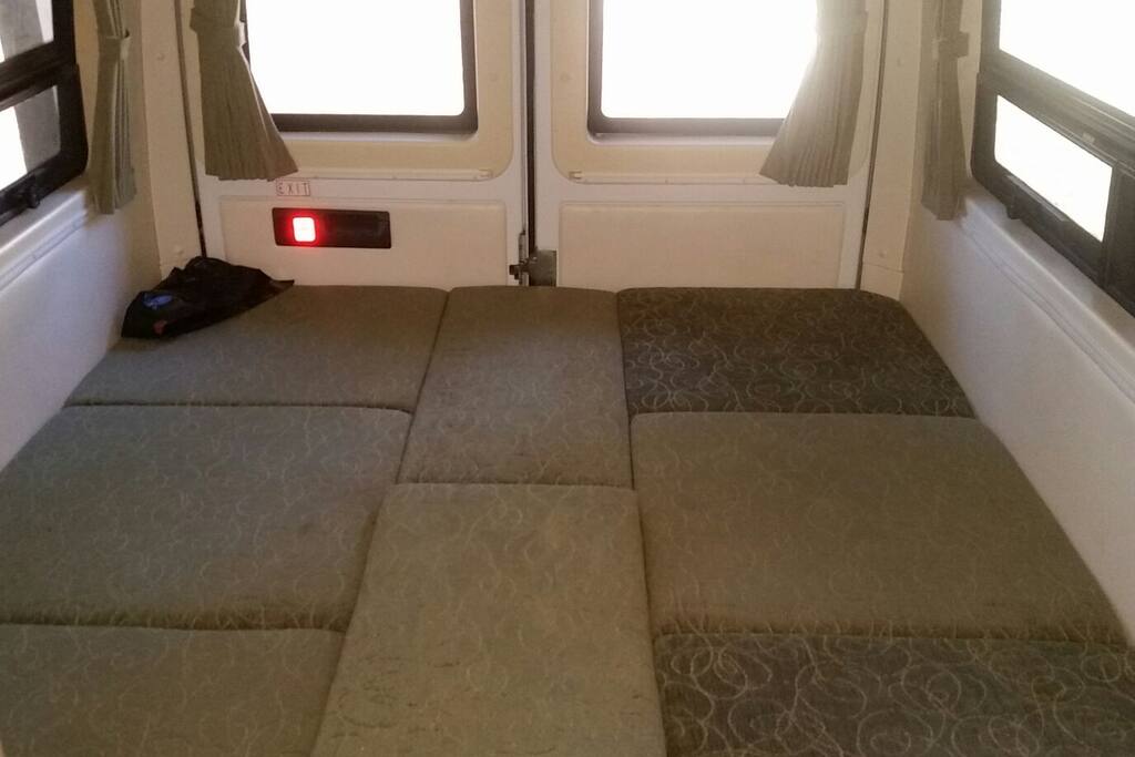 couch turned into a bed