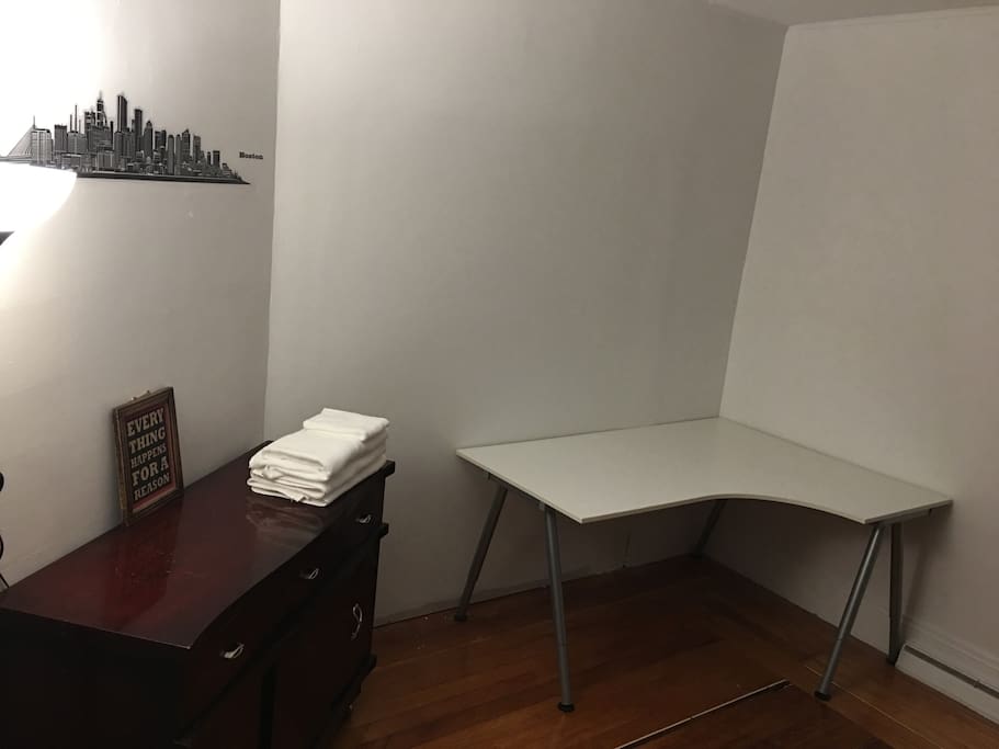 Feel free to use this bureau to store your clothes.