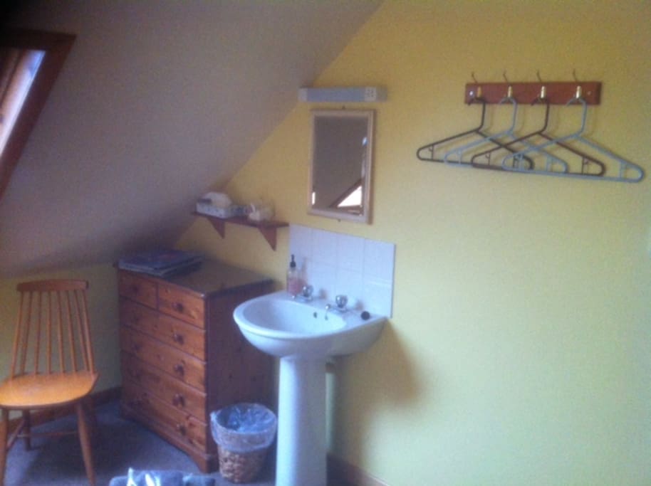 Basin in the room.
