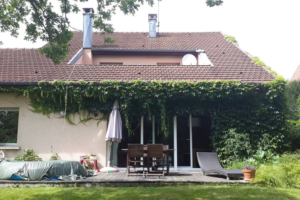 L'arrière de la maison, côté jardin