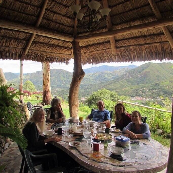Outdoor breakfasts for our guests