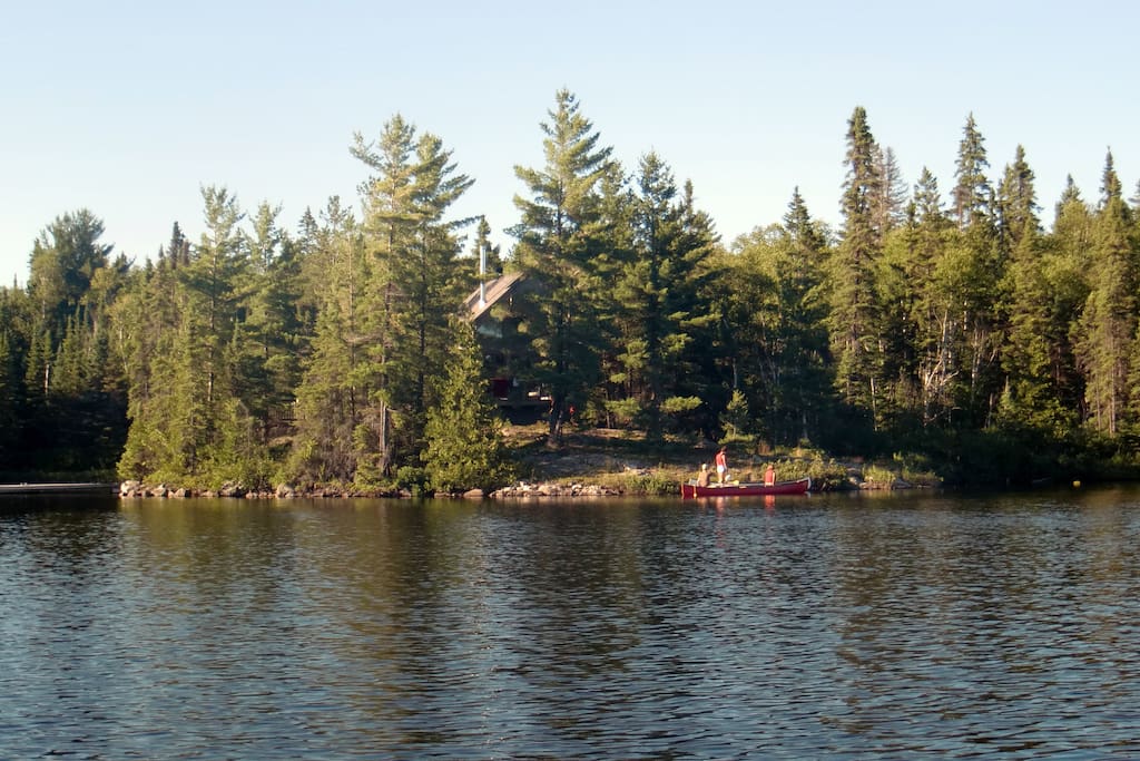 The cabin from the lake