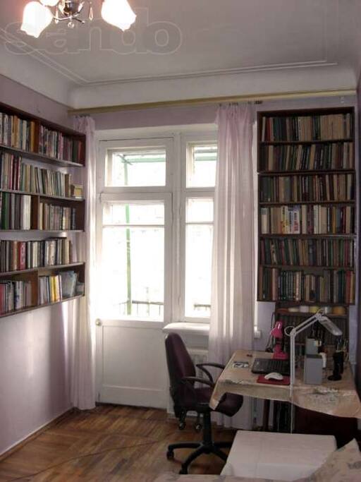 room with balcony