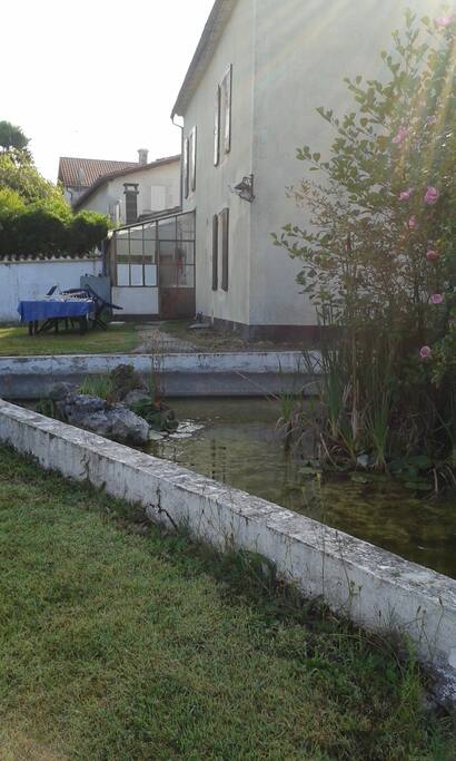 vue arrière de la maison sur 1000m²