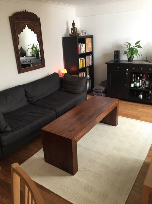 Living room with sofa bed