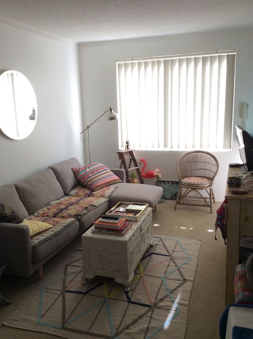 Bright and colourful living area