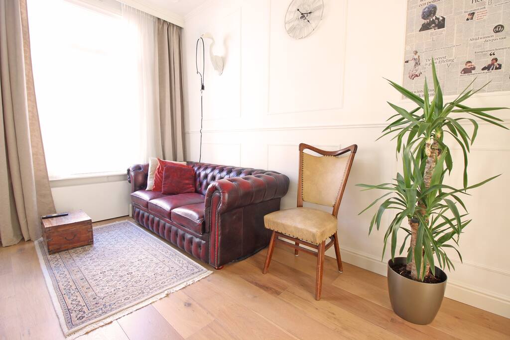 Sit down and relax after a long day of walking through Amsterdam!