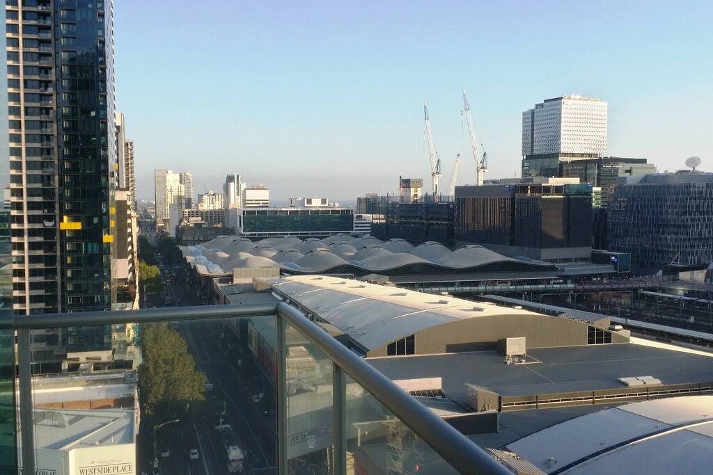 The view from the balcony