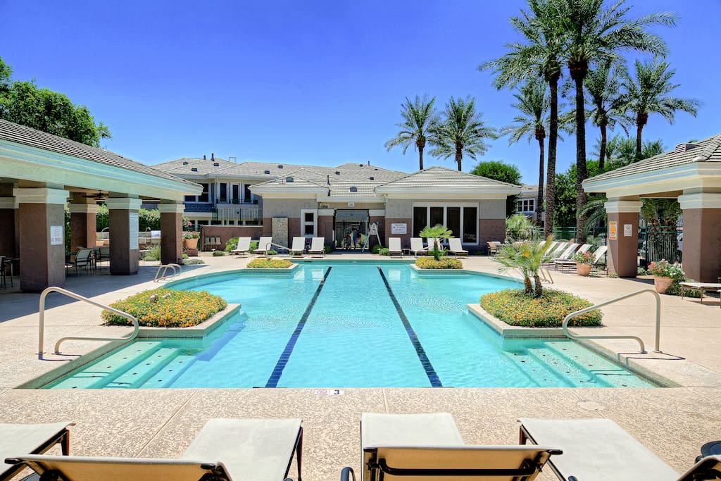 Relax by the beautiful resort-style pool.