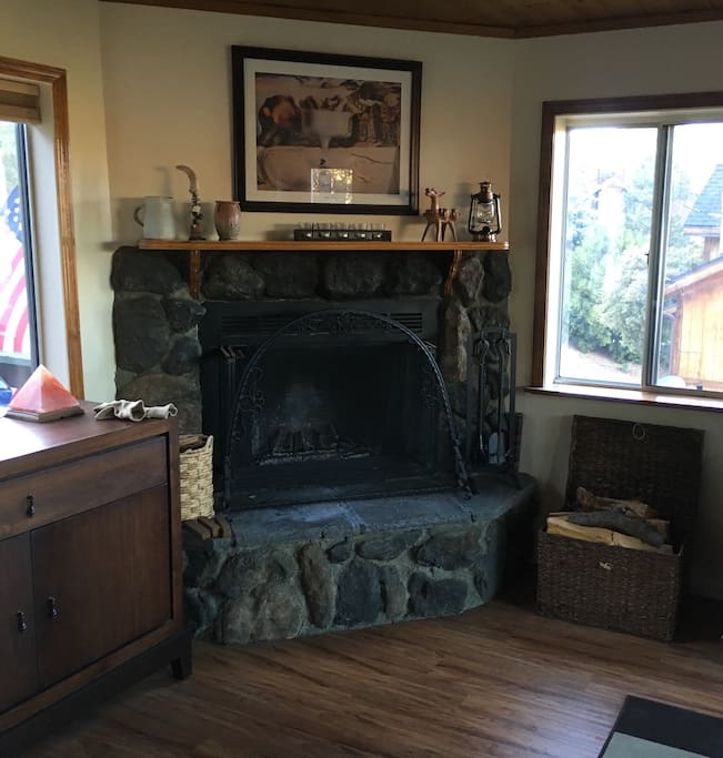 Fireplace in living room
