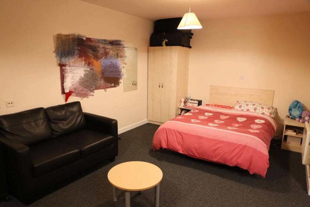 Couch & queen size bed