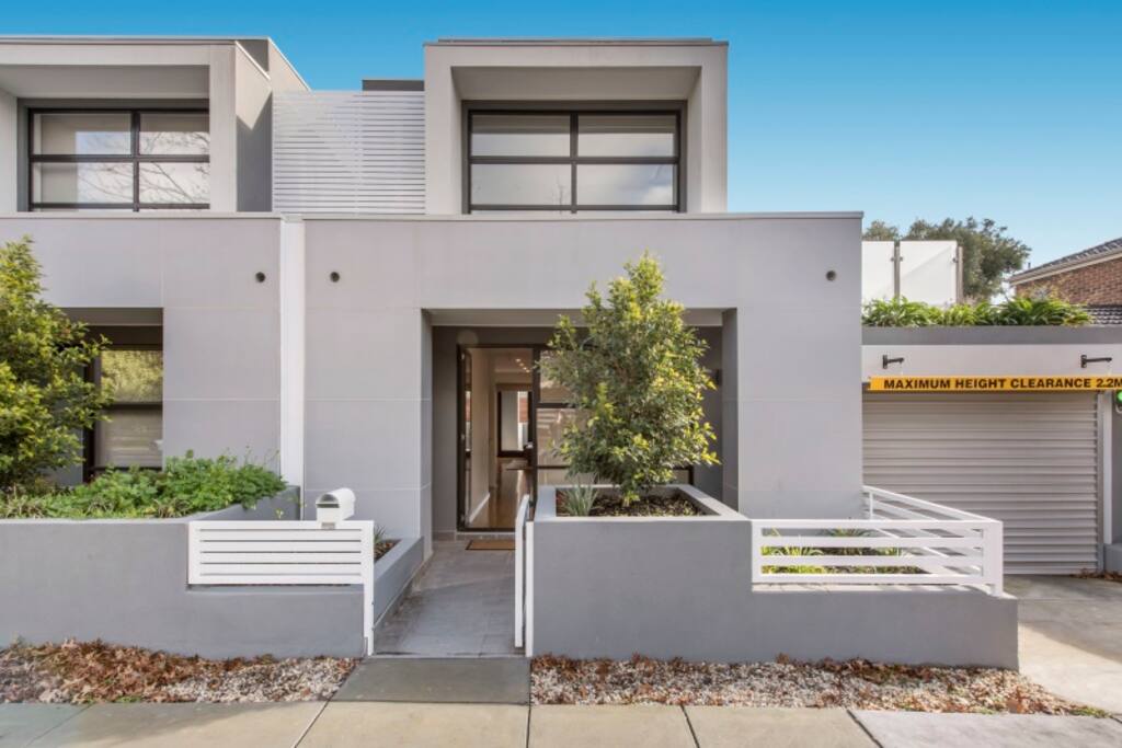 Front entry from the quiet street