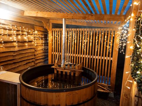 Beautiful cabin with tinaja