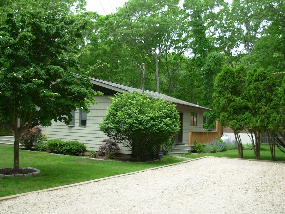 Side view of front of house