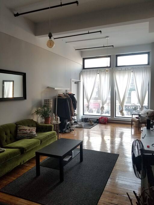 Living space and front entrance.