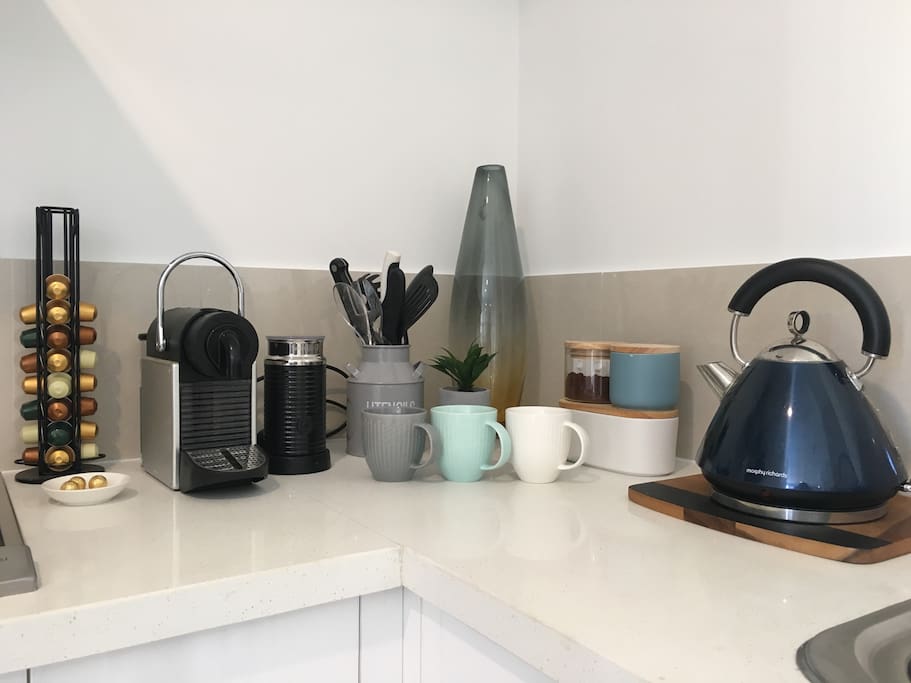 Enjoy a Nespresso coffee!