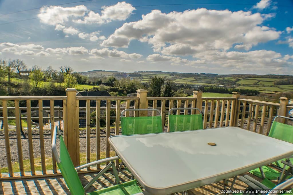 Private Decking with stunning views