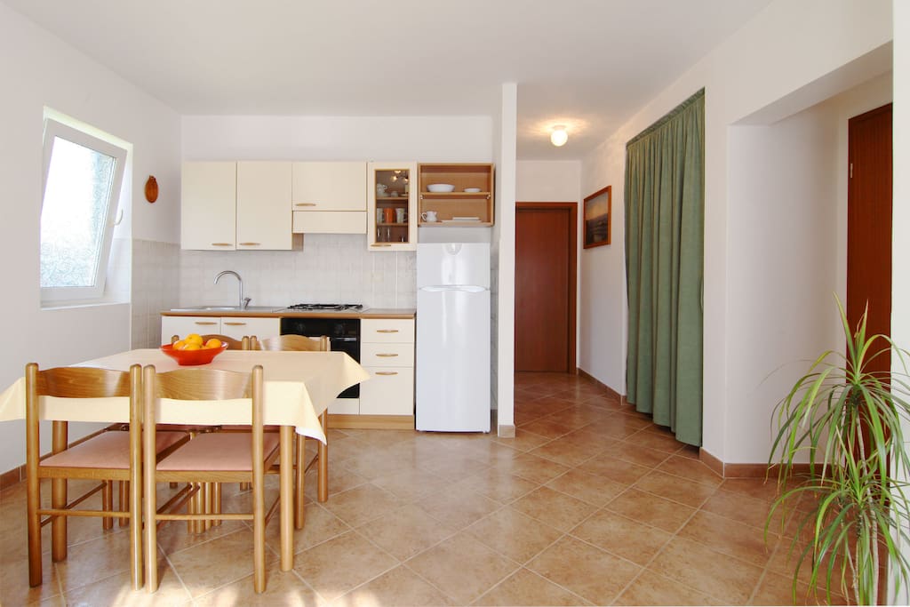 Dining room + kitchen