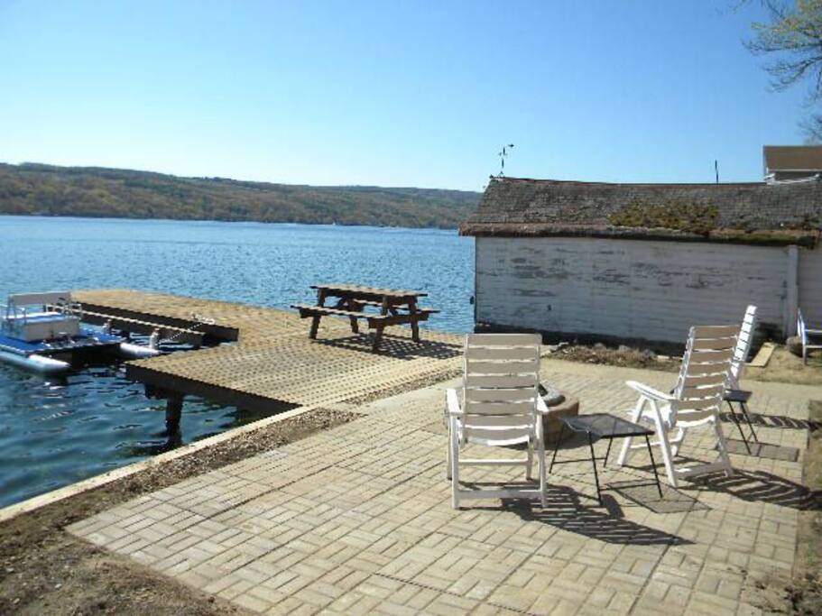 Fish off the dock, roast marshmallows in the fire, or just dangle your feet into the water.