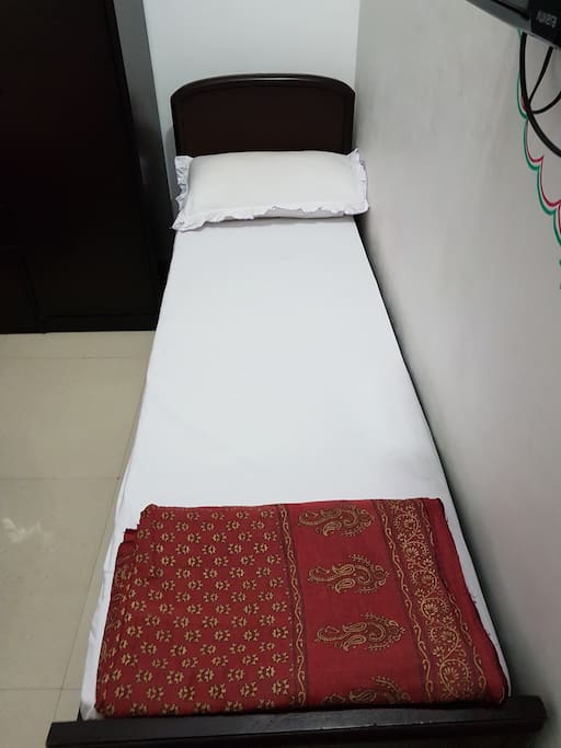 An extra bed in the room