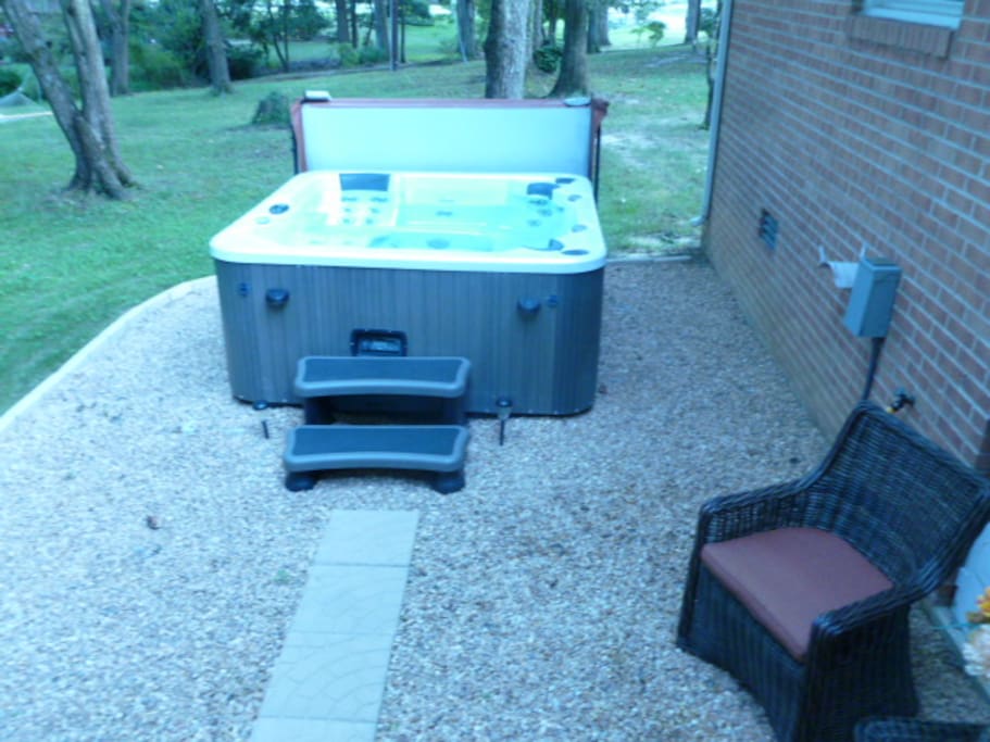 Sanitized Hot Tub