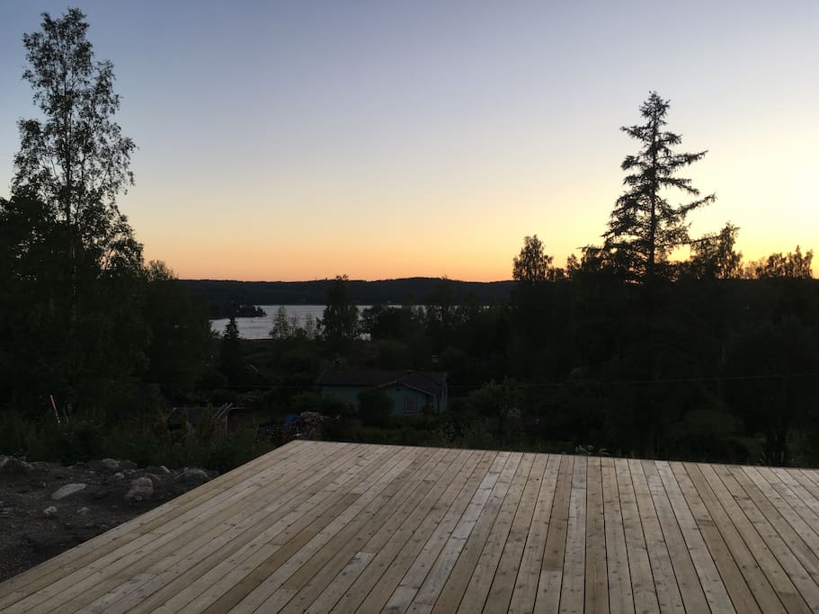 Sunset from the deck
