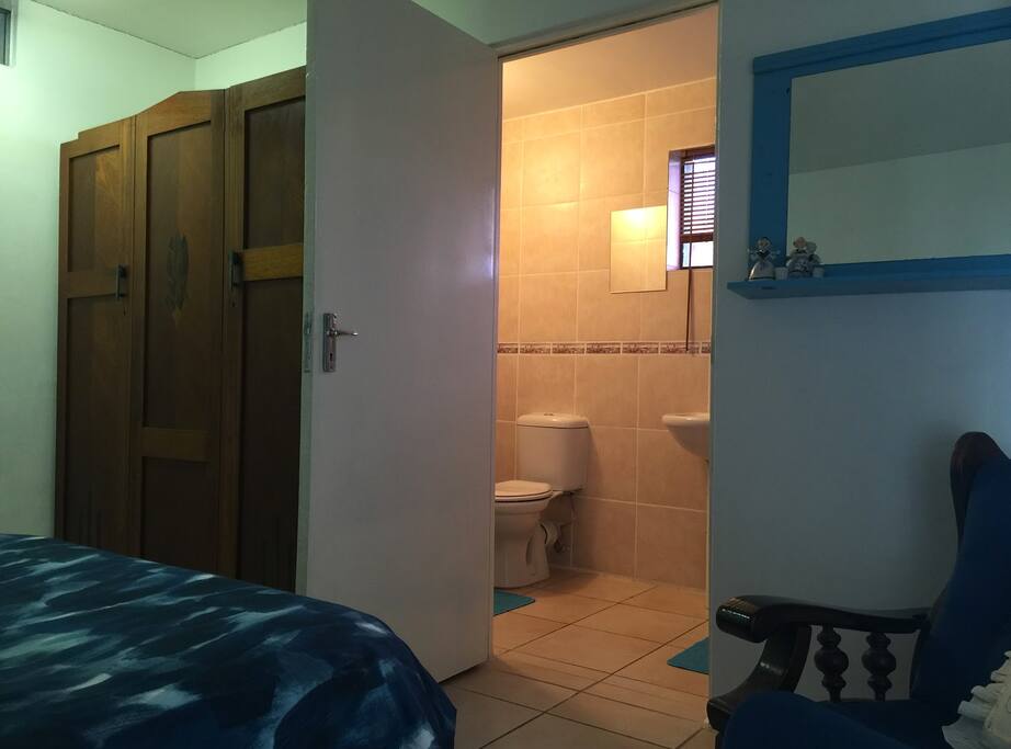 Bedroom and en suite bathroom