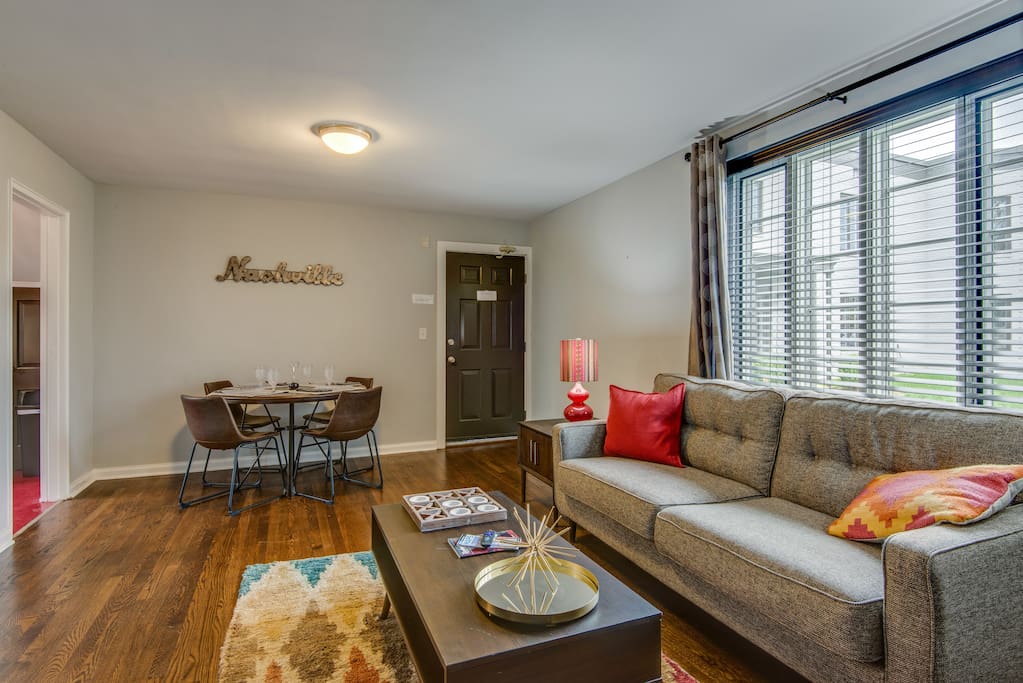 Living room and dining table