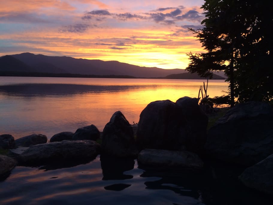 Sunset at "Kotan onsen"