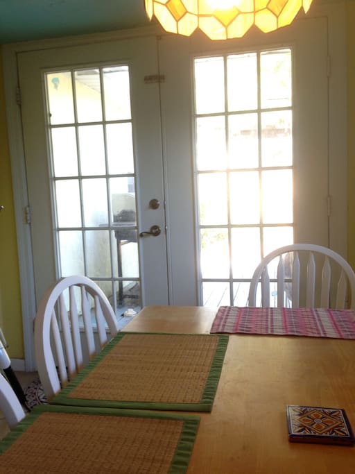 Eat breakfast in the sunroom