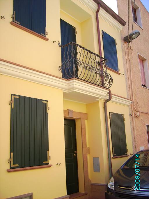 La facciata della casa