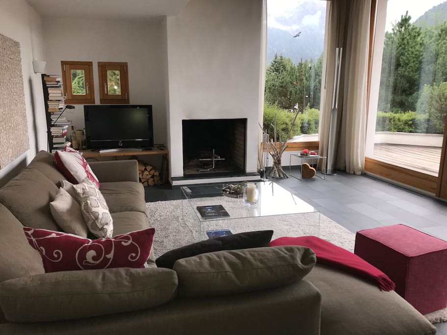Living room and terrace