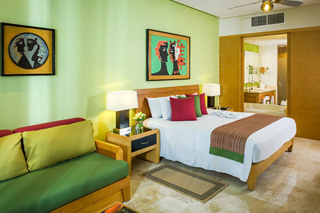 Bedroom #1 with Balcony and Plunge Pool