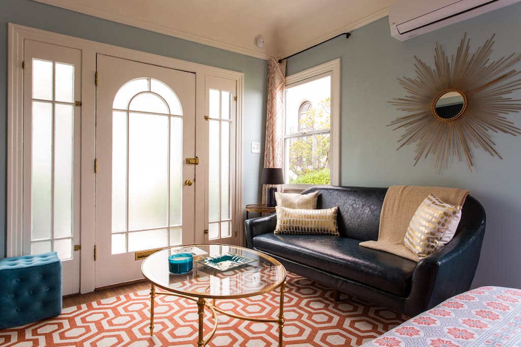 Frosted windows for ultimate privacy.