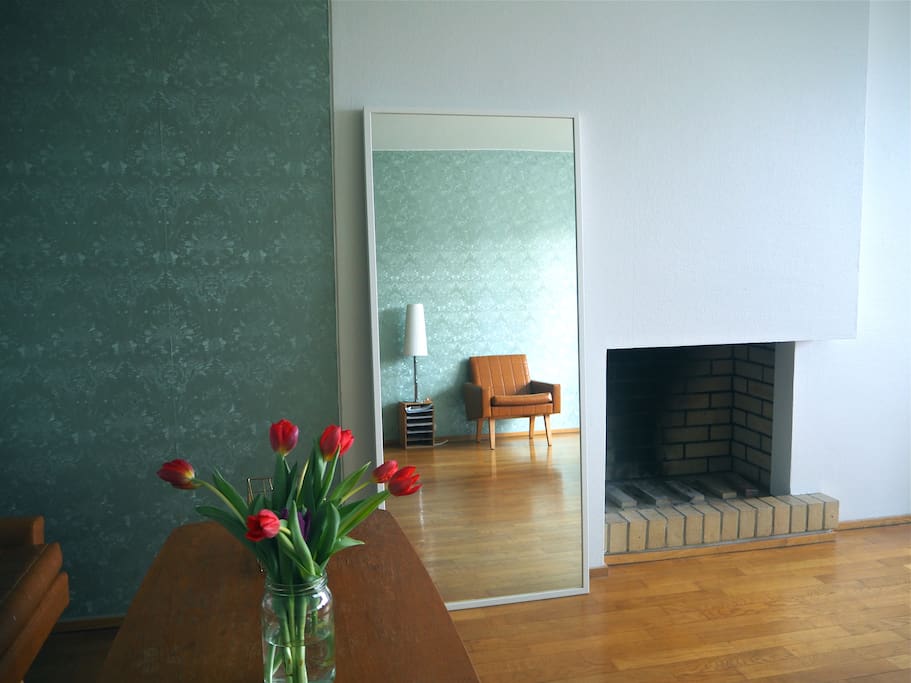 Fireplace in the livingroom