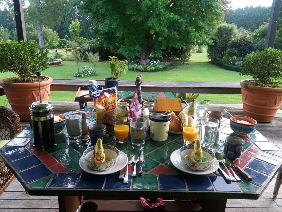 Easter Morning breakfast, Autumn.