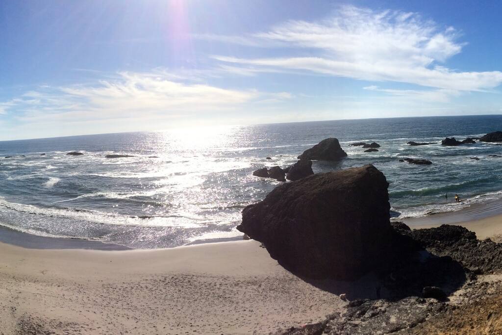 Gorgeous, unspoiled beaches, almost all to yourselves, are 5 minutes away!