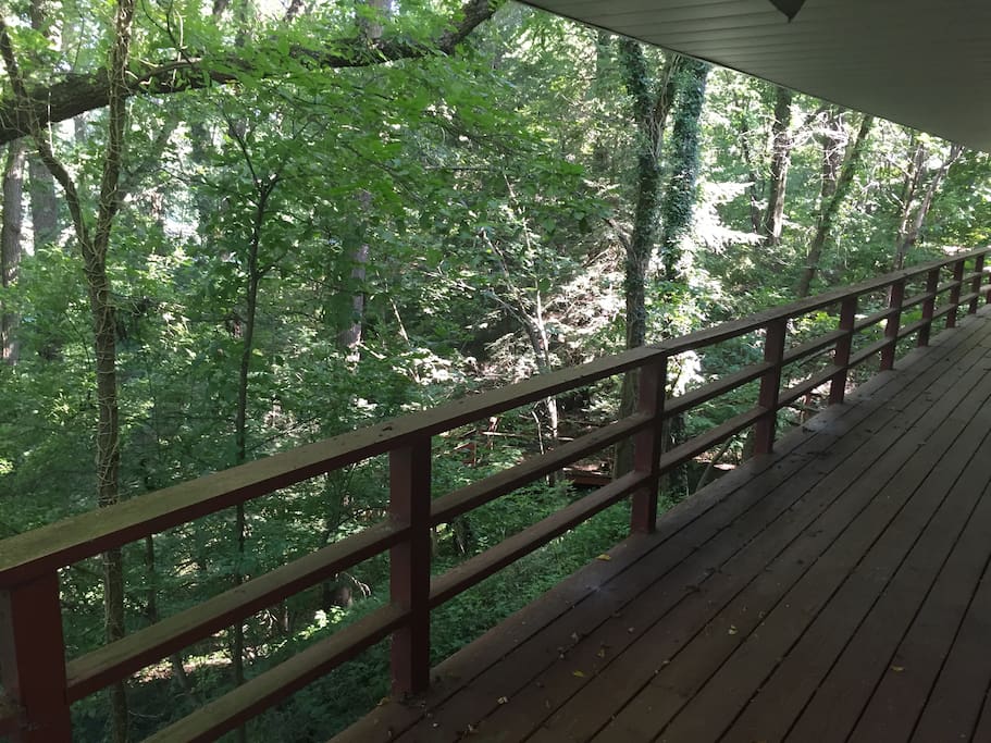 River view from wrap-around deck