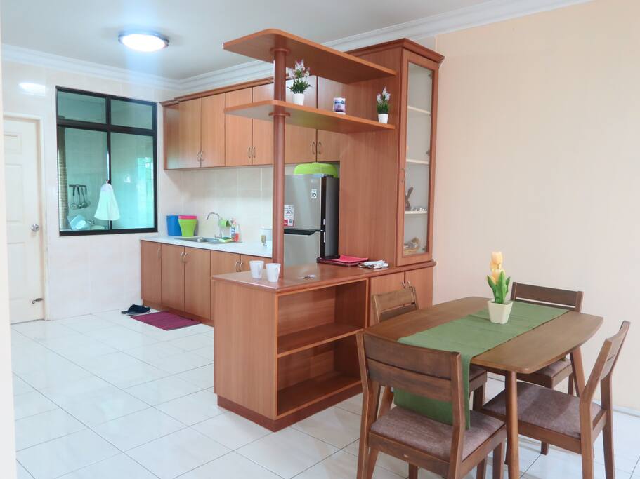 Spacious kitchen area