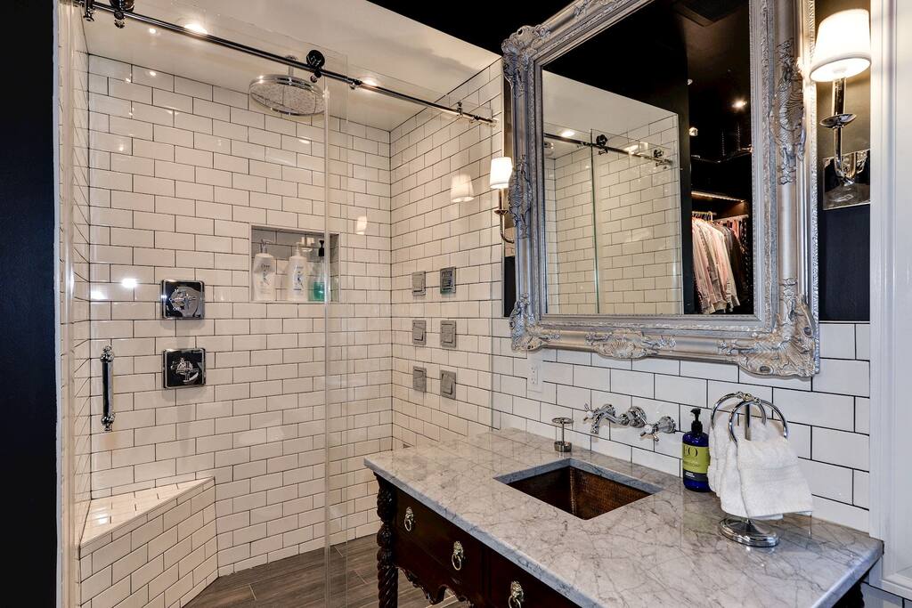 A gorgeous en suite spa bathroom awaits you at the end of the day.