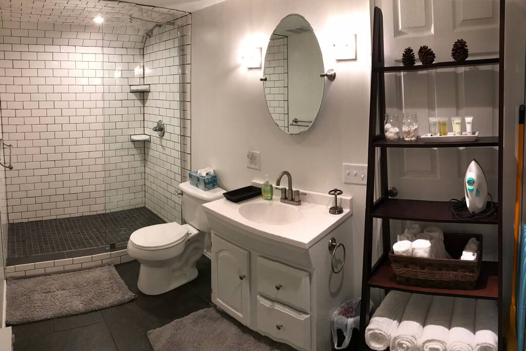 Brand new, completely renovated bathroom.
