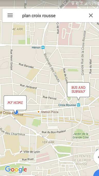 BUS et MÉTRO à 200 mètres