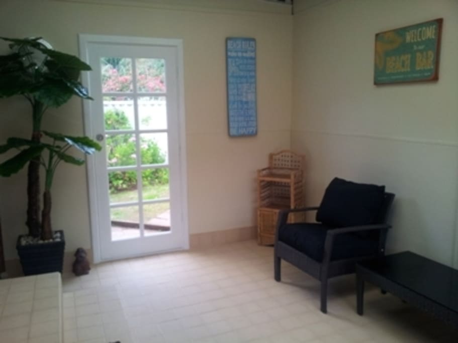 Sun Room, great for sitting to relax, unwind and enjoy the peace & quiet