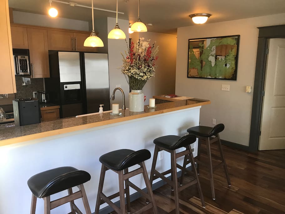Living room and kitchen