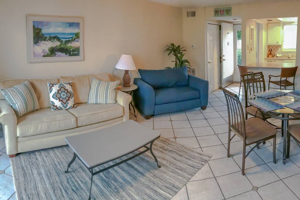 Relax after a round of golf or trip to the beach!