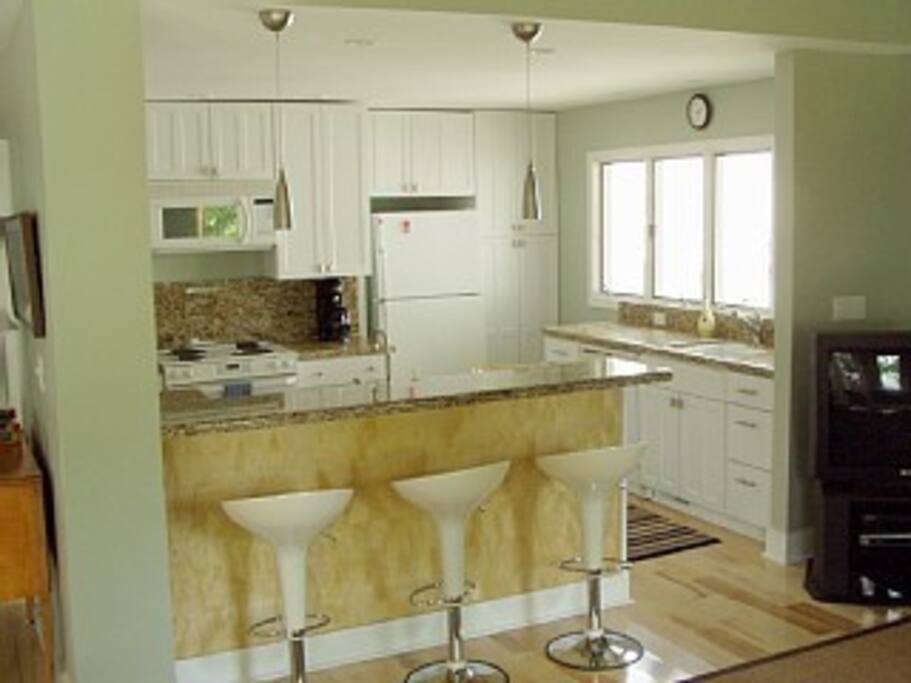 Kitchen and eating area