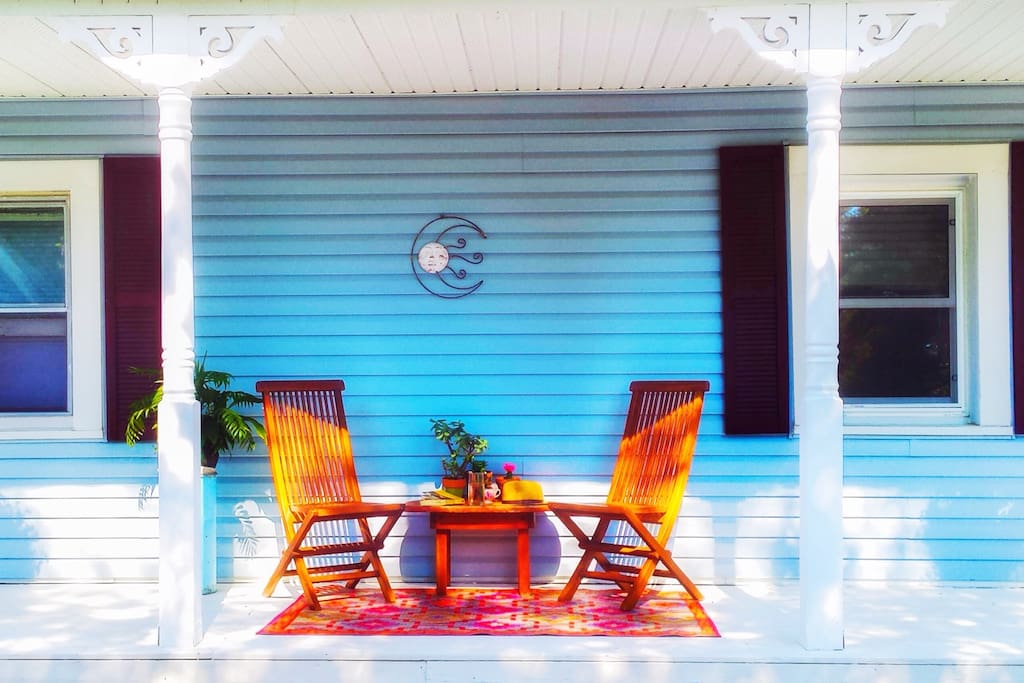 Relax on the porch.